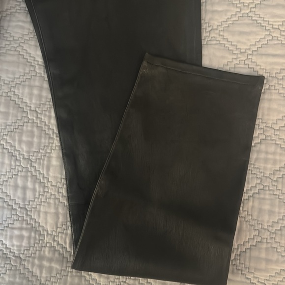 FRAME LEATHER ALI HIGH RISE CIGARETTE PANTS - Picture 12 of 16